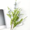 Simulazione di fiori decorativi Pianta verde Sagebrush con decorazione in foglia di lusso leggera in stile europeo Fiore da tavolo da salotto floreale semplice