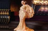 Serene hill gold plus size sereia elegante vestidos de noite luxo 2021 prolas miangas com capa para festa feminina la707384020435