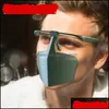 Maschere di design Maschere pubblicitarie Maschera per visiera unisex Tipo di spettacolo A prova di spruzzi Antigoccia Quarantena Moda protettiva 5Ws Uu Drop Dhloo