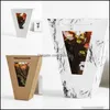 Gift Wrap Mti Colors Presentväskor PVC Transparent Window Show Flowers Wrap Sack Clothing Packing som visar väska Creative 2 25xm L1 Drop de DHVMR