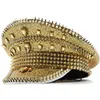 Bérets femmes hommes Steampunk militaire chapeau capitaine casquette pour dame sergent mariée poule faire Festival anniversaire partie peut personnaliser