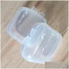 Other Home Storage Organization Mixed Sizes Square Empty Mini Clear Plastic Storage Containers Box Case With Lids Small Je Dhgarden Dhqzc