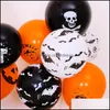 Dekoracja imprezy Halloween balon lateks drukowania nietoperzy mti style balony festiwal impreza czarna pomarańczowa dekoracyjna gracz lotniczy dhrta