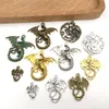 Charms per portachiavi Collana braccialetto Forniture per gioielli pterosauro animale vintage Risultati Componenti Accessori Regalo di Natale all'ingrosso