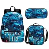 Школьные сумки Wings Of Fire Подростковая сумка для ноутбука Рюкзак Мультяшный стиль 3D-принт Ученики Рюкзак Детский набор 3 в 1 Randoseru