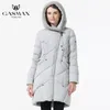 Parka in piumino da donna GASMAN Collezione invernale Brand Fashion Giacche bio spesse Cappotti con cappuccio Plus Size 5XL 6XL 1702 221125