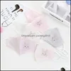 Designer Masks Kid Dust Protect Mouth Mask Rabbit Embroidery Folded Sunshade Respirator Anti Droplets Splashing Face Masks Mascherin Dhacu