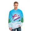 Felpe con cappuccio da uomo Buon Natale Pupazzo di neve Kawaii 3d Pullover Moda Uomo Donna Felpe senza cappuccio Casual Manica lunga Sport Felpa con cappuccio Top