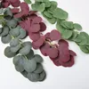 Decorative Flowers 2 Meters Artificial Eucalyptus Vine Ivy Round Leaf Wedding Hall Home Balcony Shopping Mall El Lobby Decoration Willow