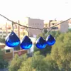 Kroonluchter kristal 24 stal/perceel 20 mm donkerblauw gefacetteerde glazen ballen voor onderdelen verlichting zonnecatcher trouwhuis decoratie