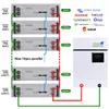 Powerwall 48V 5 кВт 100AH ​​BipePo4 Батарея 6000 циклов 16S 100A BMS с CAN 485 COM для Solar OFF/ON GRID 10-летняя гарантия