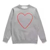 Mode Kapuzenpullover Commes Cardigan Des Heart Garcons Standard und Fleece Casual Pullover Damen Langarm Kleidung