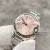 mode kvinnor klocka 28 mm rosa romerska urtavla sappire glas lady affärs rostfritt stål liv vattentätt montre de luxe armbandsur