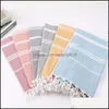 Towel Polyester Cotton Turkish Tassels Towel Mti Colours Mtipurpose Shawl Scarf Yoga Mat Beach Towels Tapestry Arrival 28 12Sp L2 Dr Dhy6G