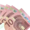 L01295 gefälschte Geld Banknotes Requisite -Sammelverbot QJSB gefälschte Euros Business Geschenke 10 Rechnungen spielen Billet Faux Party CUR 1252229