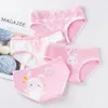 Mutandine 4pclot Cotone per Kid Girls Cartoon Soft Underwear Bambini Adolescenti Slip Mutande comode 221125