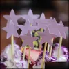 Party Decoration Cute Star Cake Topper Birthday Baby Shower Decorations Boys Girls Kids Wedding Event Party Favors Supplies 0 6Lh Dd Dhbgs