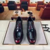 2023 Mens Fress Shoes подлинная кожаная кожаная модная бизнес-дизайнер дизайнер бренд оксфордс мужской дышащий формальные свадебные квартиры размером 38-44