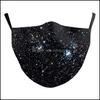 Designer-Masken Mode Sternenhimmel-Druck-Gesichtsmaske Galaxy Adt Waschbarer Stoff-Mundschutz Wiederverwendbar 72 G2 Drop-Lieferung Home Garden Ho Dhrly