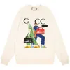 Sweats à capuche pour hommes Designer de sweat-shirts Distinguer du marché Version haute Luxe Mode Automne et Hiver GU Dessin animé Homme Peinture Hommes Femmes Col rond Lâche