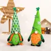 Gnomo del Día de San Patricio, muñeco sin rostro, trébol verde, gnomos, San Patricio, elfo de peluche irlandés, decoraciones St, venta al por mayor