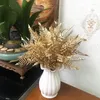 Decorative Flowers 10 Pcs Christmas Flower Golden Series Simulation Plant Wedding Home Decoration Material Plastic Arrangement