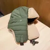 Berets Hochwertige Winterthermie Bomberhüte für Männer Frauen Russland Ushanka Hut warmes Kunstpelz Ohrpelz Schneekappen Windschutz Skigapel