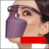 Maschere di design Maschere pubblicitarie Maschera per visiera unisex Tipo di spettacolo A prova di spruzzi Antigoccia Quarantena Moda protettiva 5Ws Uu Drop Dhloo