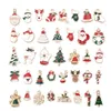 Decorações de Natal 20-50pcs Charms mistos Ano Ornamentos pingentes Jóias Fazendo brincos de pulseira Diy Colar