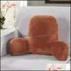 Cushion/Decorative Pillow Sofa Cushion Back Pillow Bed Plush Big Backrest Reading Rest Lumbar Support Chair With Arms Home Decor 201 Dhlac