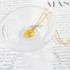 Chains Stainless Steel Women Pendant Necklace Egg Shape Minimalist Clavicle Chain Personality Collar Jewelry Charm Accessories YS197