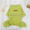 Vêtements pour chiens Bandes de dessin animé Animaux Chiot Manteau Veste Outfit Col rond Été 4 pattes Vêtements de chien Fournitures Drop Livraison Maison Jardin Pet Dhnvj