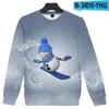 Felpe con cappuccio da uomo Buon Natale Pupazzo di neve Kawaii 3d Pullover Moda Uomo Donna Felpe senza cappuccio Casual Manica lunga Sport Felpa con cappuccio Top