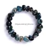 Beaded Irregarity Agate Natural Stone Strand Bracelet Bead Charm Bracelets For Women Men Fashion Jewelry Gift Drop Delivery Dhie1