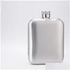 Hip Flasks Personnalité Pot De Vin Carré En Acier Inoxydable 5 Oz Hip Flask Petit Porter Des Pots De Bouteilles Portables Permettre La Personnalisation Lo Dhgarden Dhbjh