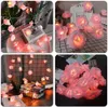 USB/batterij aangedreven Rose Flower LED -lichten Lichten kunstmatige bloemboeket Garland voor vakantie bruiloft Valentijnsdag kerstfeestdecoratie