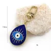 Creative Devil's Eye Keychain Fashion Blue Eye Jewelry Bag Bag Кламеры подвесные аксессуары автомобиль Care Key Ring