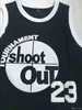 College Basketball bär toppkvalitet 1 Moive Tournament Shoot Out 23 Motaw Wood Jersey Men 96 Birdie Tupac Jerseys College Basketball ovanför Rim Costume Double