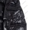 Erkek Aşağı Ceket Parkas Siyah Purffer Ceketler Mont Kapşonlu Rahat Açık Tüy Dış Giyim Sıcak Tutmak Rüzgar Geçirmez Fermuar Tasarımcı Ceket