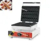 Commercial Use Nonstick 110v 220v Electric 4pcs Belgium Belgian Lolly Waffle Bar Maker Baker Machine Iron
