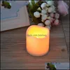 Party Decoration Led Candle Lamp Wave Mouth Electronics Switch Candles Light Party Romantic Wedding Celebration Articles Guide Light Dhbb9