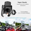 Car 2022 Motorcycle Phone Holder Qi 15W Wireless Charger USB C PD 20W Fast Charging Aluminum 1" Ball Base Waterproof Handlebar Mount