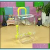 Prezent Mini Rolling Travel Candy Box Baby Shower Wedding Favours Acryl Clear Party Table Dekoracja Dekoracja Prezenty 226 DH1IB