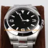 Dure horloges voor mannen 39 mm unisex zwarte wijzerplaat 3 6 9 Arabia saffierglas roestvrijstalen armband GMF automatisch cal.3132 Beweging Mechanische kleding Casual horloge
