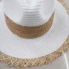 Baretten Zomer Cowboy Cap Casual Zonnehoeden Voor Vrouwen Mode Jazz Stro Mannen Strand Raffia Panama Vizier Hoed Groothandel