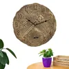 Wall Clocks Vintage Hanging Clock With Waterproof Movement For Home Living Room Garden Courtyard Decoration