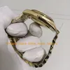 3 färg dyra kvinnor klocka för damer mens 36mm real wrapped 18k guld aldrig blekna vita romerska urtavla räfflade ramar gmf armband kal.3255 rörelse klockor