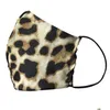 Máscaras de grife máscaras de algodão lavável máscaras face leopardo les flash respirador máscara moda serpentina à prova de poeira mascarilla reusabl dhgarden dh75a