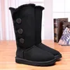 New Australia Classic Warm Boots Womens Mini Half Snow Boot USA GS Winter Full Fur Fluffy Furry Satin Ankle Boots Boots Storlek 36-41