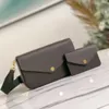 Designer Composite Bag Luxury Handväskor Twin Set Designer axelväskor Crossbody Women Evening Fashion Chain Purse Lady Handbag -kuvert